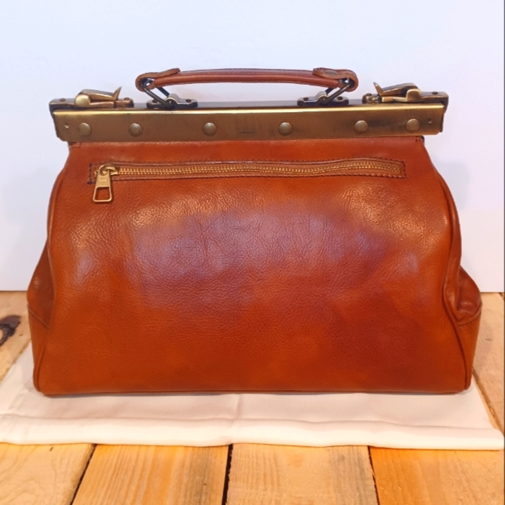 Genuine leather unisex Doctor bag made in Italy